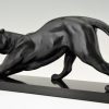 Art Deco sculpture of a panther