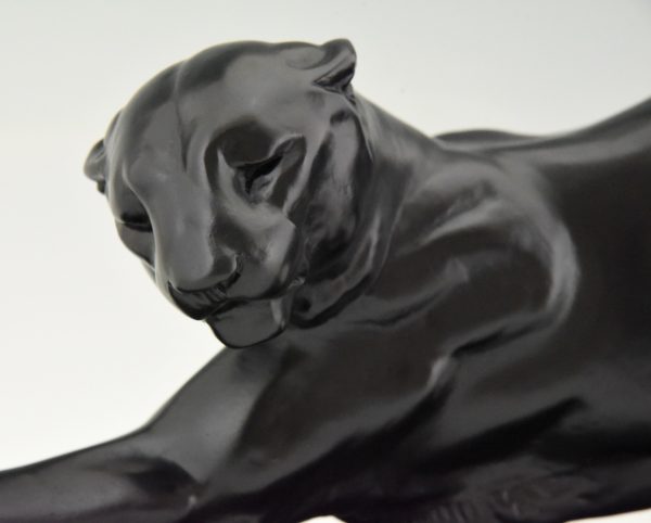 Art Deco sculpture of a panther