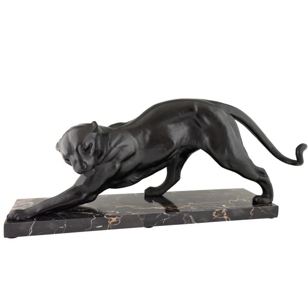 Art Deco sculpture of a panther