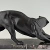 Art Deco sculpture of a panther