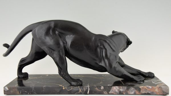 Art Deco sculpture of a panther