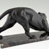 Art Deco sculpture of a panther