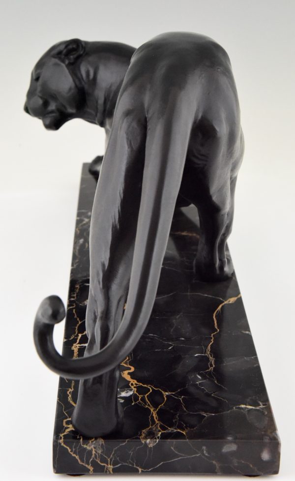 Art Deco sculpture of a panther