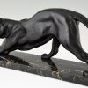 Art Deco sculpture of a panther