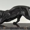 Art Deco sculpture of a panther