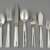 Art Deco silver plate cutlery flatware set 140 pc