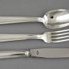 Art Deco silver plate cutlery flatware set 140 pc