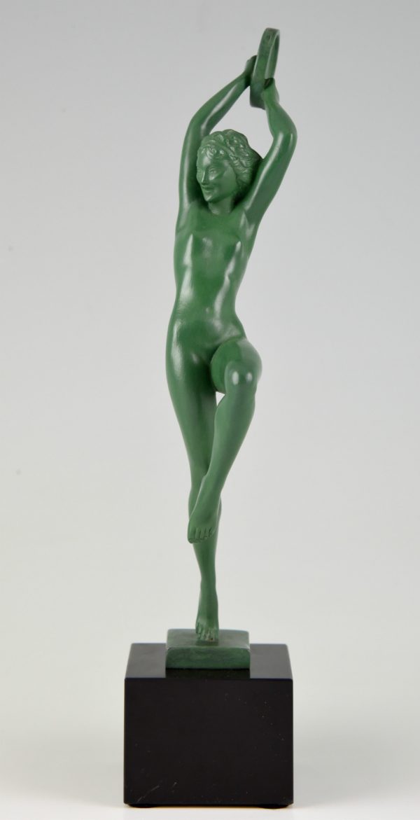 Art Deco Skulptur Tänzerin Frauenakt