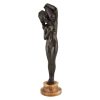 Art Deco bronze sculpture of a nude with jar