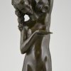 Art Deco Skulptur Frauenakt mit Krug