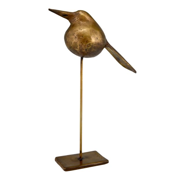 Bronzen sculptuur vogel 1970 handgemaakt