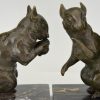 Art Deco bronze squirrel bookends