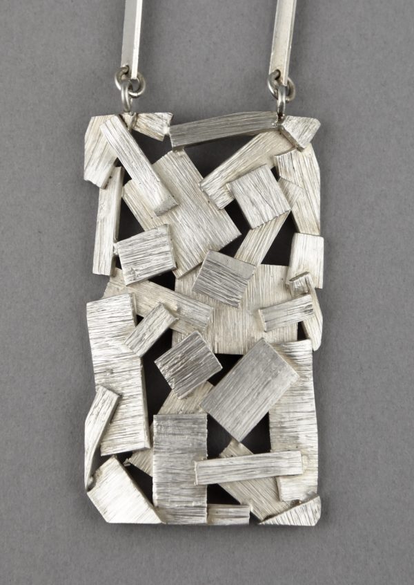 Collier argent massif de Rey Urban pour Age Fausing 1970