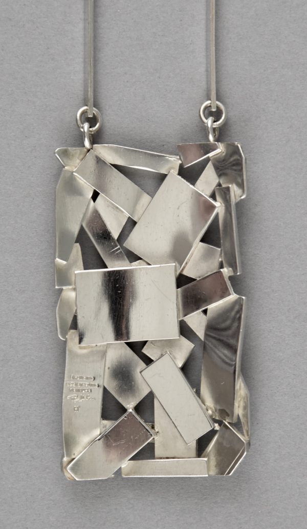 Rey Urban for Age Fausing handmade Silver Necklace 1970