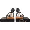 Art deco bronze squirrel bookends