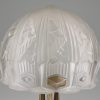 Art Deco lampe de table ou bureau bronze et verre