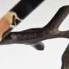 Art Deco bronze sculpture of a swallow bird.