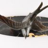 Art Deco bronze sculpture of a swallow bird.