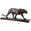 Art Deco panther sculpture