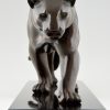 Art Deco panther sculpture