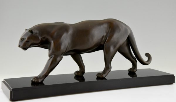 Art Deco panther sculpture