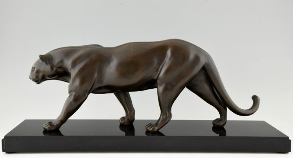 Art Deco panther sculpture