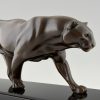 Art Deco panther sculpture