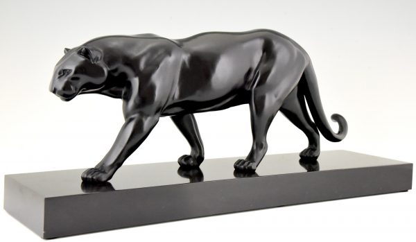 Art Deco sculpture walking panther