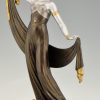 Art Deco sculpture danseuse Orientale