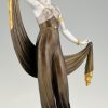 Art Deco sculptuur oriëntaalse harem danseres