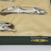 Set of 12 Art Deco animal knife rests in case