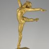 Art Deco bronzen sculptuur danseres Natacha Nattova