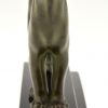 Art Deco bronzen sculptuur panter