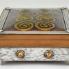 Mid Century silver and enameled box