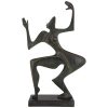 Modern bronze sculpture of a dancer