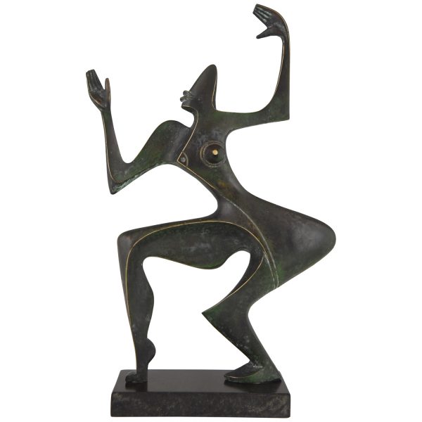 Modern bronzen beeld danseres