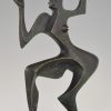 Modern bronzen beeld danseres