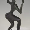 Sculpture moderne en bronze danseuse