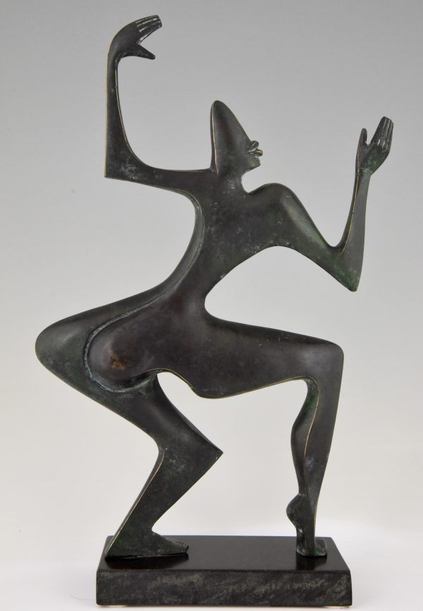 Sculpture moderne en bronze danseuse
