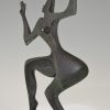 Modern bronzen beeld danseres