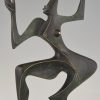 Sculpture moderne en bronze danseuse