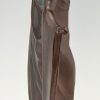 Art Nouveau sculpture bronze danseuse au drapé