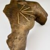 Bronze Skulptur Modern Frauen Torso Magnetic Evidence