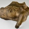 Sculpture bronze moderne torse de femme Magnetic Evidence