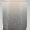 Vase Art Déco en émail texturé gris céramique