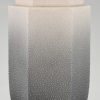 Art Deco vase grey ceramic textured glaze