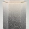 Art Deco vase grey ceramic textured glaze