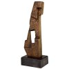 Mid Century modern abstract bronze sculpture