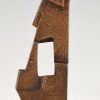 Bronzen sculptuur 70er jaren abstract