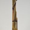 Mid Century modern abstract bronze sculpture